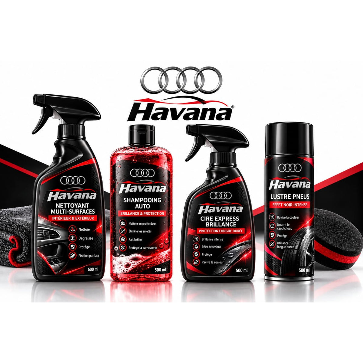 🚗 باقة العناية بالسيارة HAVANA – 7 منتجات